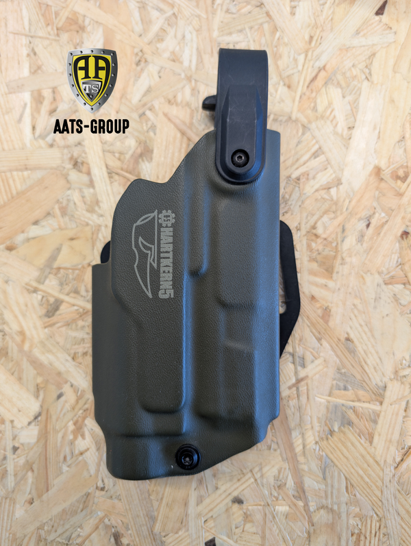 Holster Hartkern5 für Heckler & Koch P30 mit Streamlight TLR-2, Level II - Rechtshand - OD Green, Bild 1
